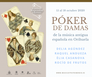 Póker de damas de la música antigua en Orihuela